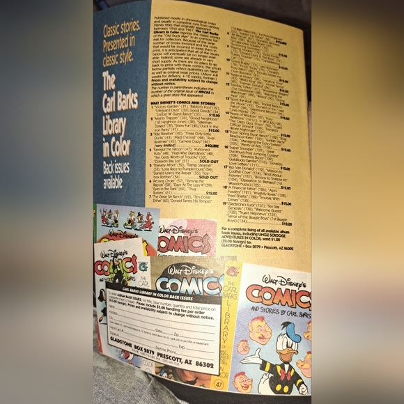 Mint Condition UNCLE SCROOGE ADVENTURES Comic Book (1987 Series) #44 - Picture 4 of 4